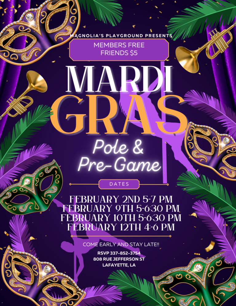 Purple Elegant Mardi Gras Mask Party Flyer